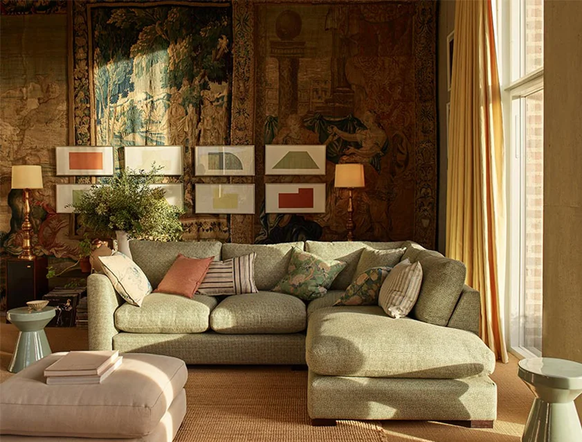 Wadenhoe Large Corner Unit LHF in RHS Gertrude Jekyll Lattice Green_mobile